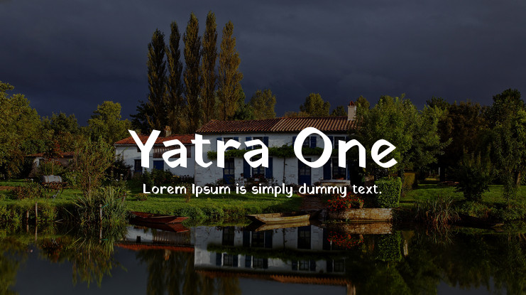 Ejemplo de fuente Yatra One Regular