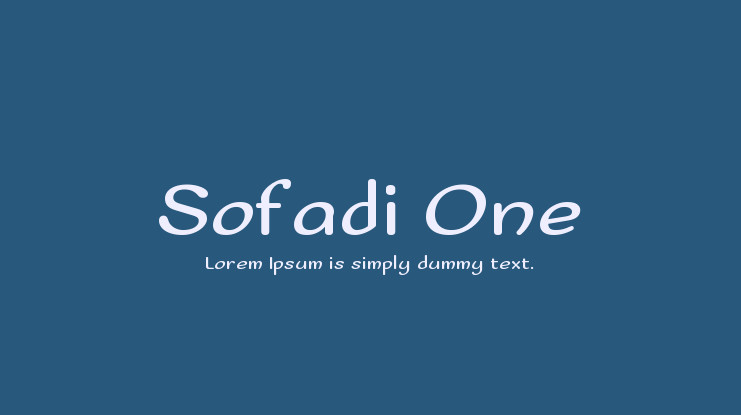 Ejemplo de fuente Sofadi One