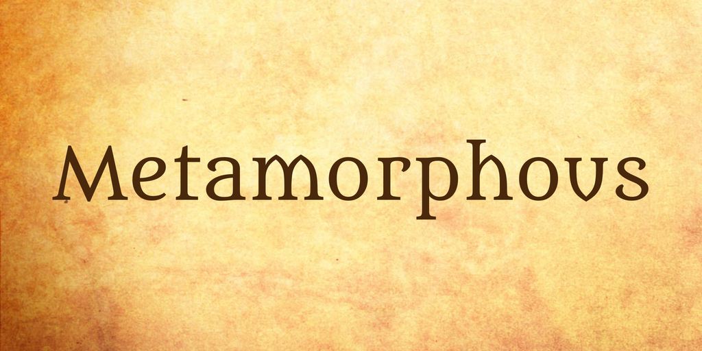 Ejemplo de fuente Metamorphous