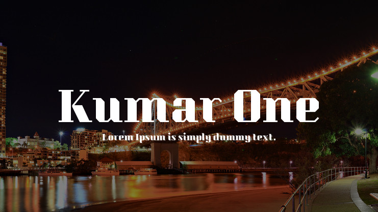 Ejemplo de fuente Kumar One