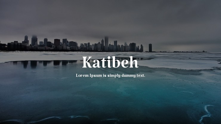 Ejemplo de fuente Katibeh