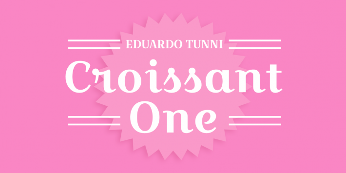 Ejemplo de fuente Croissant One