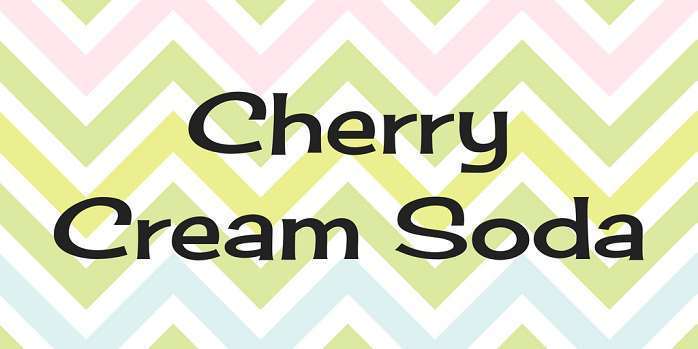 Ejemplo de fuente Cherry Cream Soda