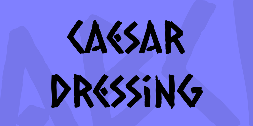 Ejemplo de fuente Caesar Dressing