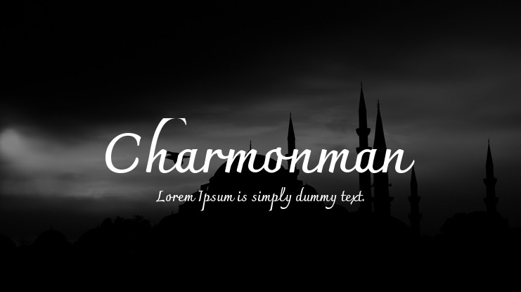 Ejemplo de fuente Charmonman