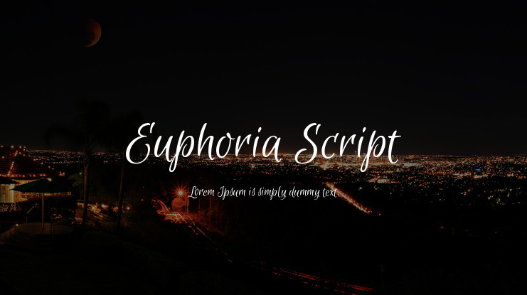 Ejemplo de fuente Euphoria Script