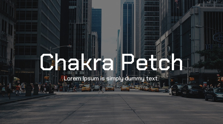 Ejemplo de fuente Chakra Petch Medium Italic