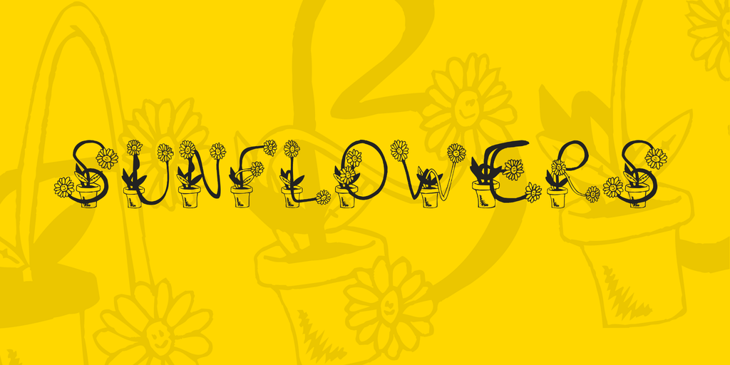 Ejemplo de fuente Sunflower Bold