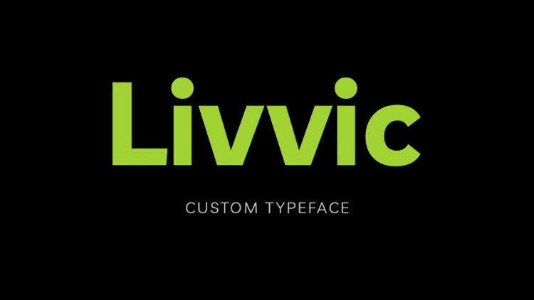 Ejemplo de fuente Livvic Medium Italic