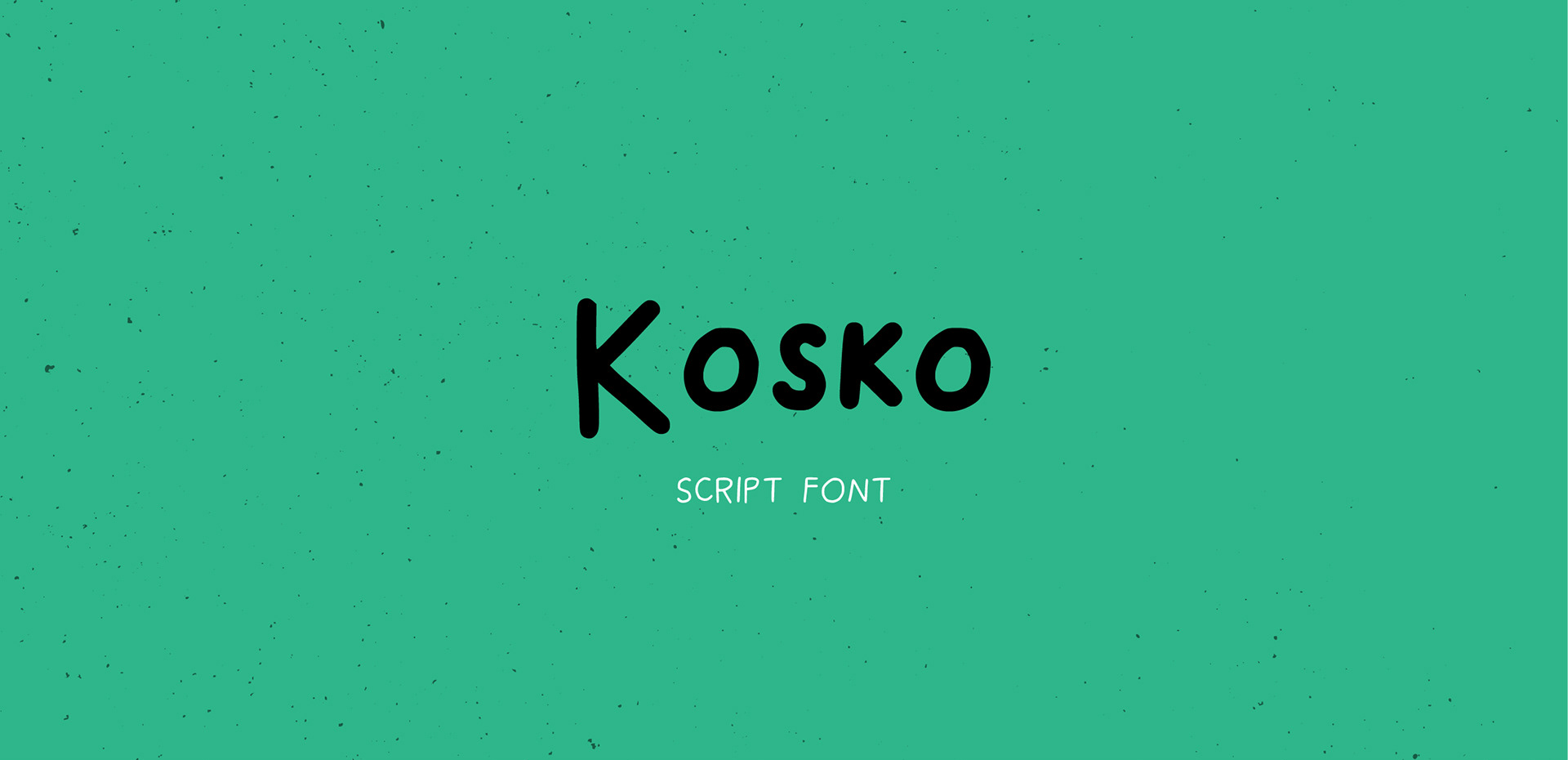 Ejemplo de fuente Kosko Bold