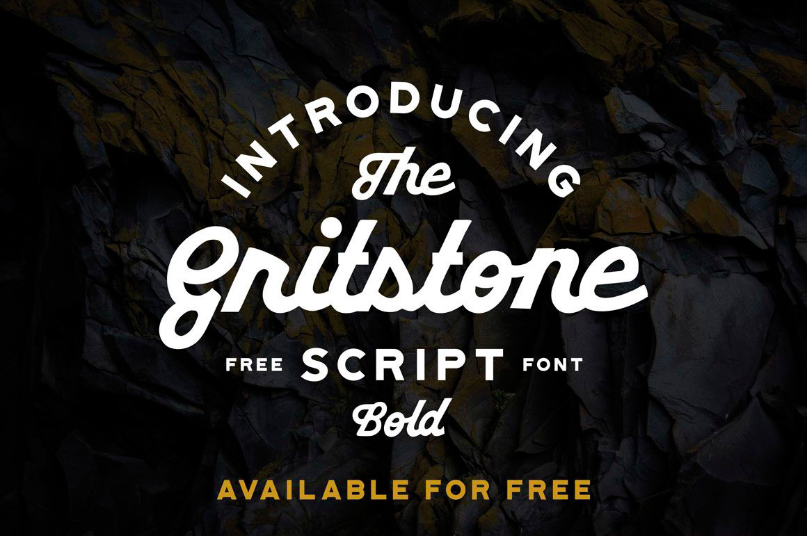 Ejemplo de fuente Gritstone Script Bold