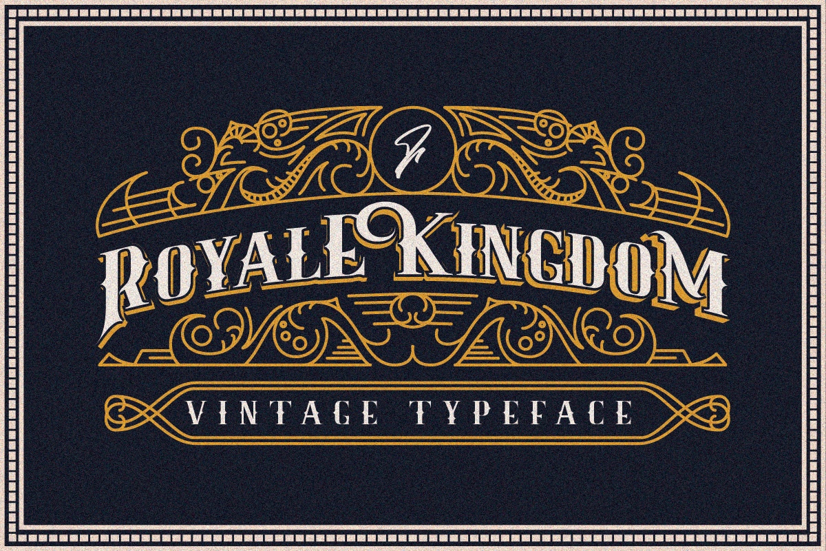 Ejemplo de fuente Royale Kingdom Regular