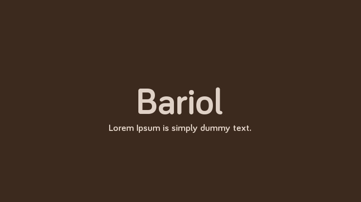 Ejemplo de fuente Bariol Bold Italic
