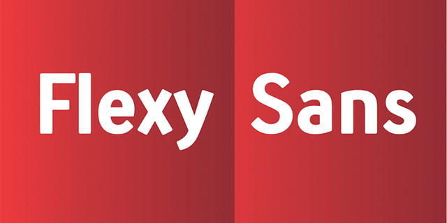 Ejemplo de fuente Flexy Sans