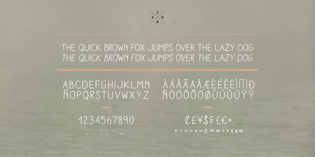 Ejemplo de fuente Aracne Light Italic