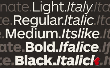 Ejemplo de fuente ARS Maquette Pro Black Italic