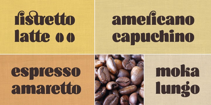 Ejemplo de fuente Cafe Brasil Italic