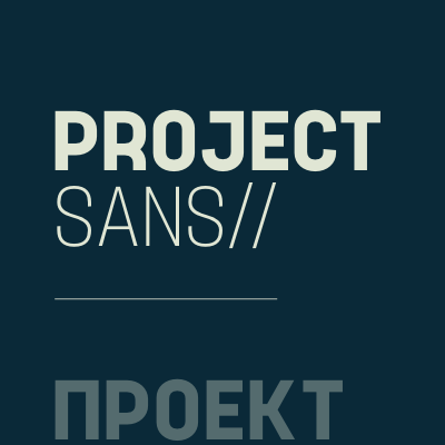 Ejemplo de fuente Project Sans Heavy Italic