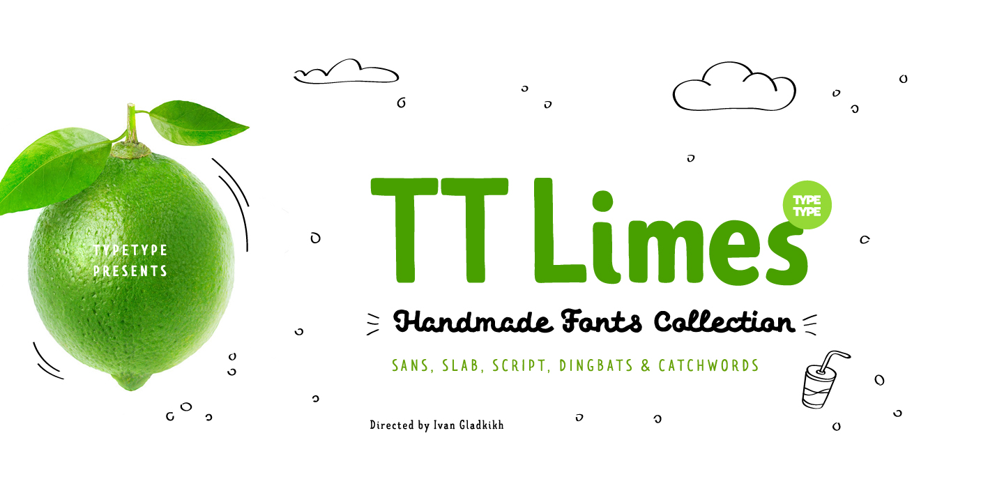 Ejemplo de fuente TT Limes Slab Light Italic
