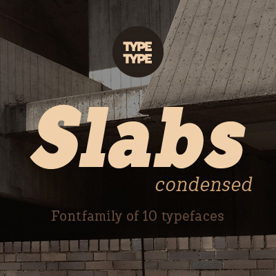 Ejemplo de fuente TT Slabs Condensed Thin Italic