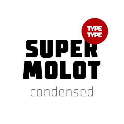 Ejemplo de fuente TT Supermolot Condensed Regular