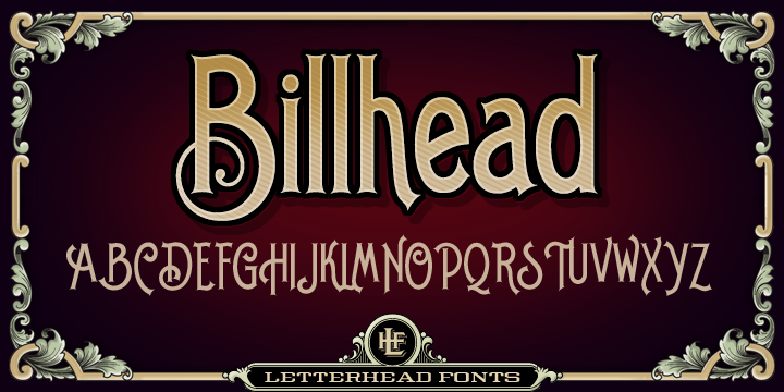 Ejemplo de fuente LHF Billhead 1900