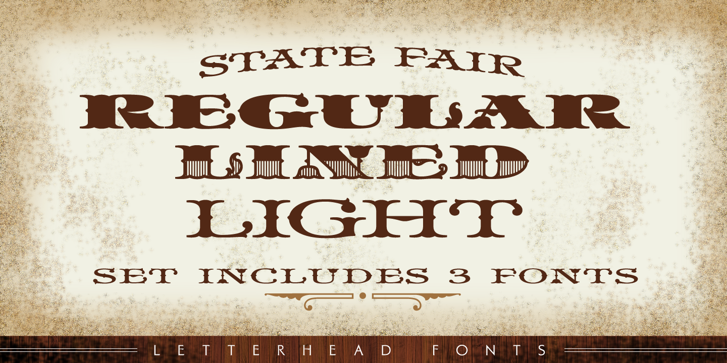 Ejemplo de fuente LHF State Fair Light