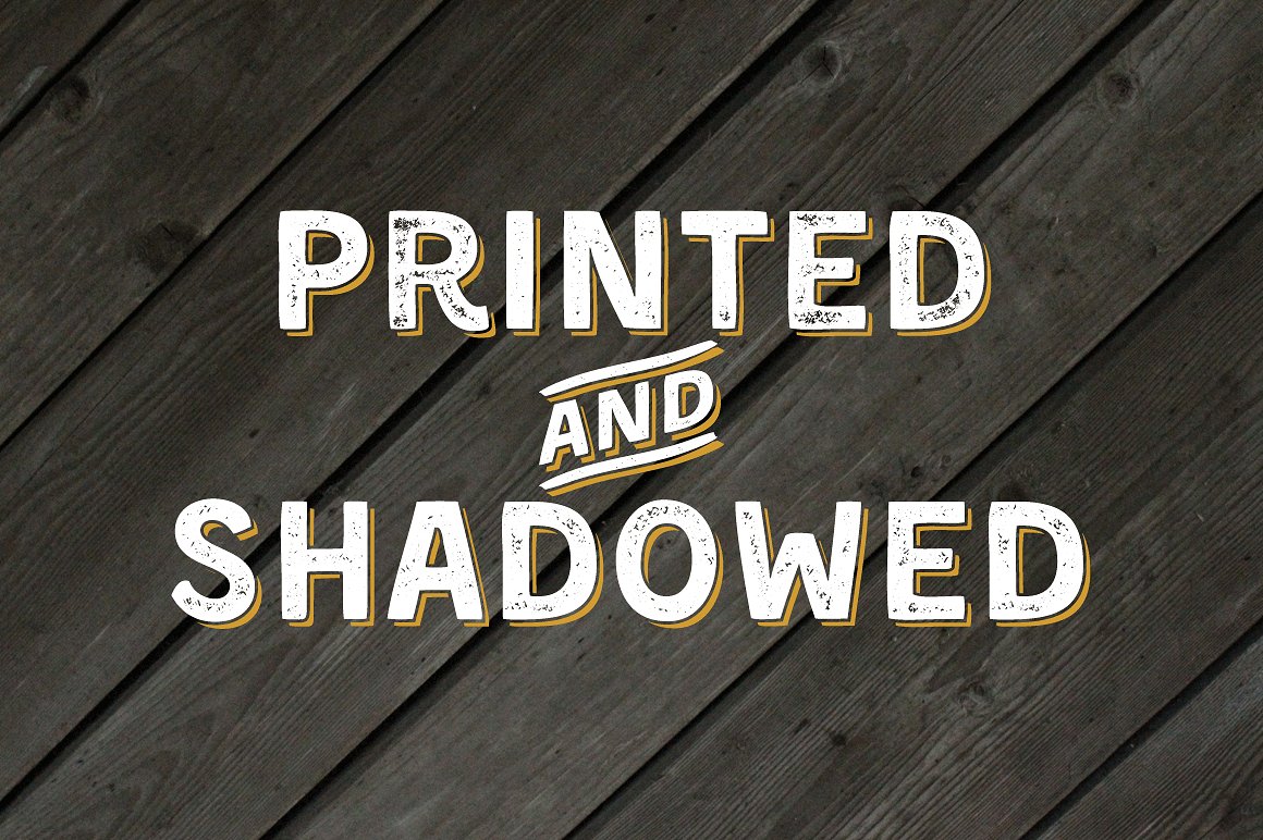 Ejemplo de fuente Kent 4F Printed Shadowed