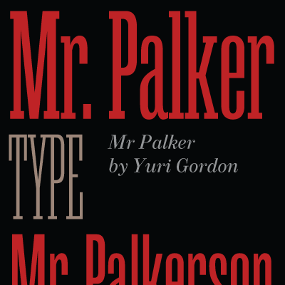 Ejemplo de fuente Mr Palker Extracondensed Bold