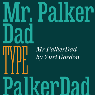 Ejemplo de fuente Mr Palker Dad Condensed Thin