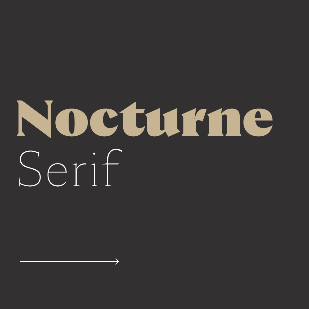 Ejemplo de fuente Nocturne Serif