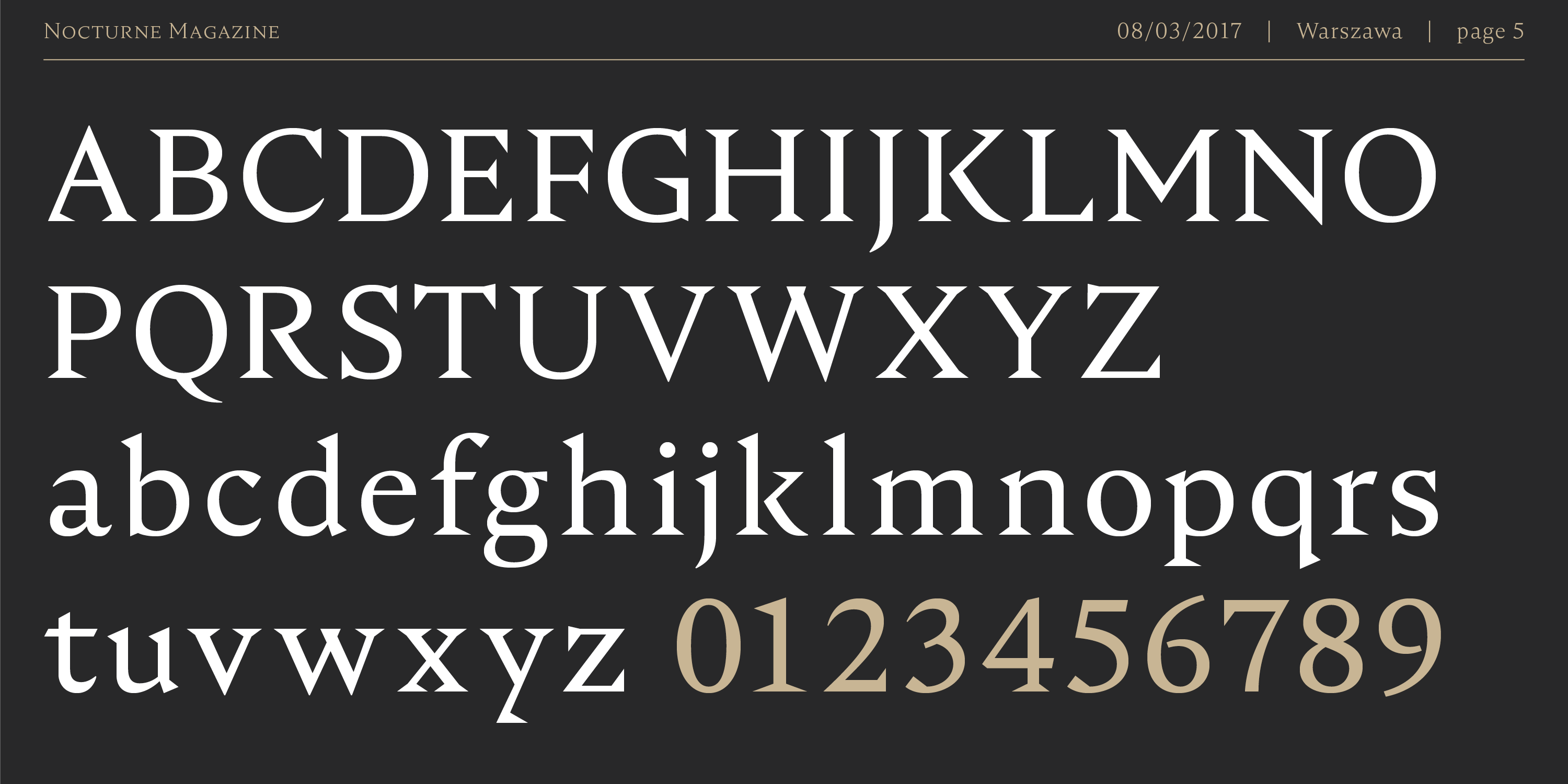 Ejemplo de fuente Nocturne Serif SemiBold