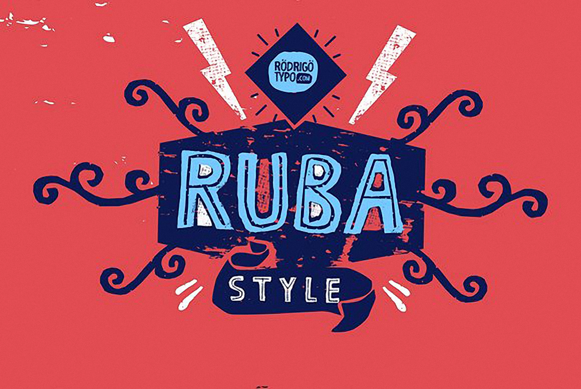 Ejemplo de fuente RUBA Style EXTRA