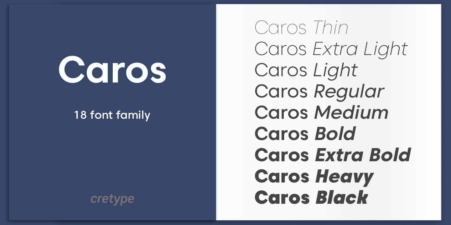 Ejemplo de fuente Caros Soft Bold Italic