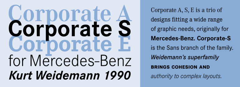 Ejemplo de fuente Corporate A SemiBold Italic