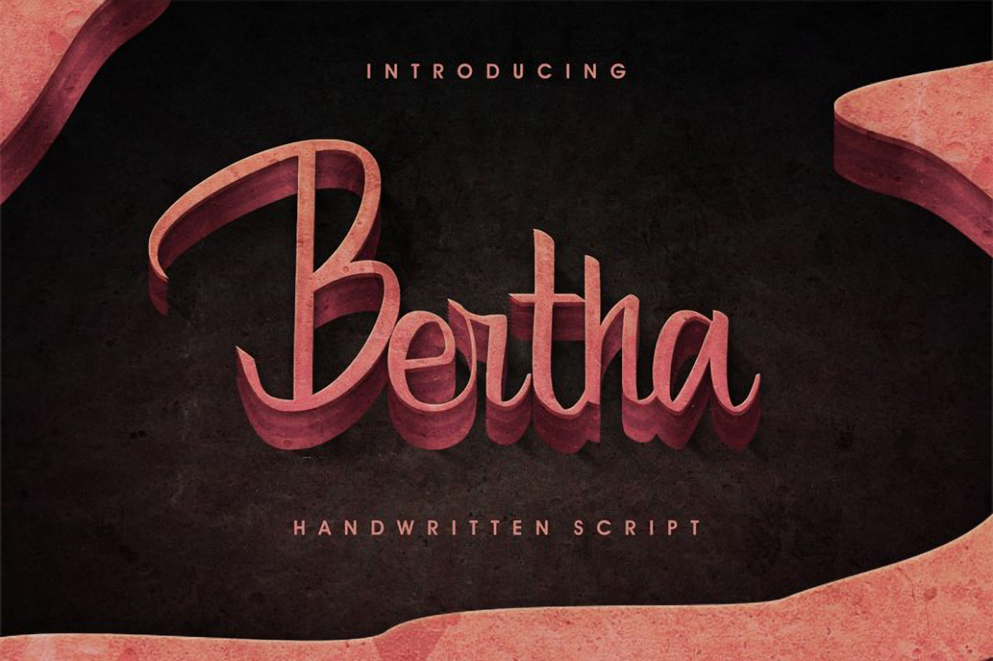 Ejemplo de fuente Bertha Regular