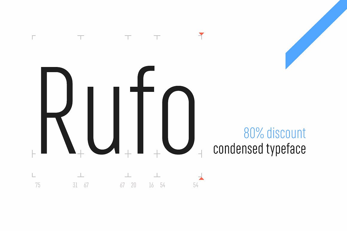 Ejemplo de fuente RF Rufo Light Italic