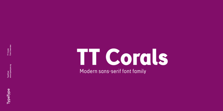 Ejemplo de fuente TT Corals Black Italic