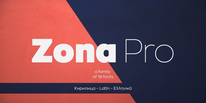 Ejemplo de fuente Zona Pro ExtraBold Italic