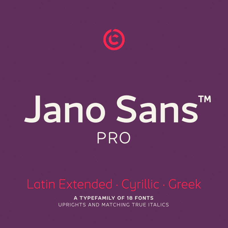 Ejemplo de fuente Jano Sans Pro