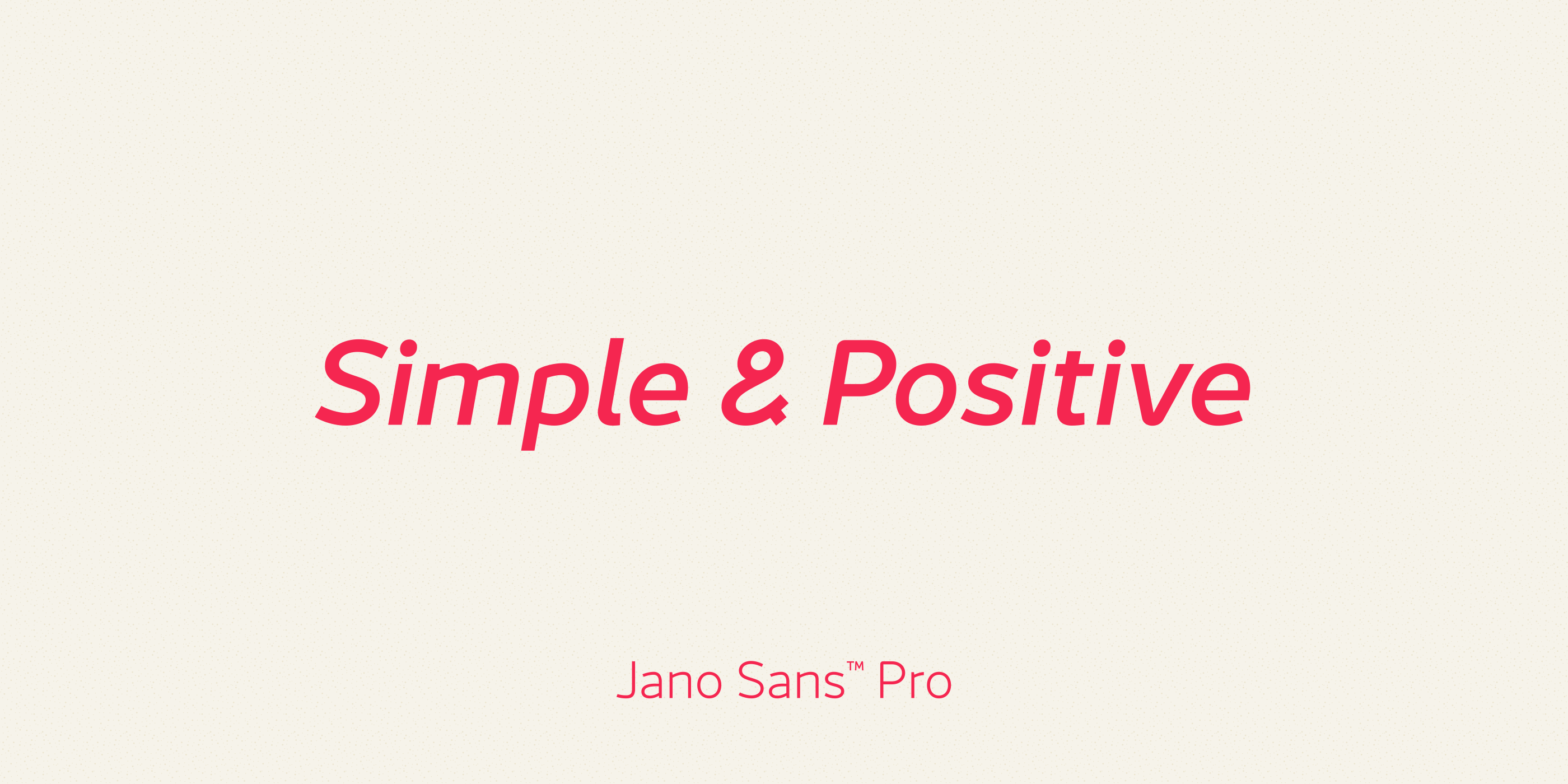 Ejemplo de fuente Jano Sans Pro Regular