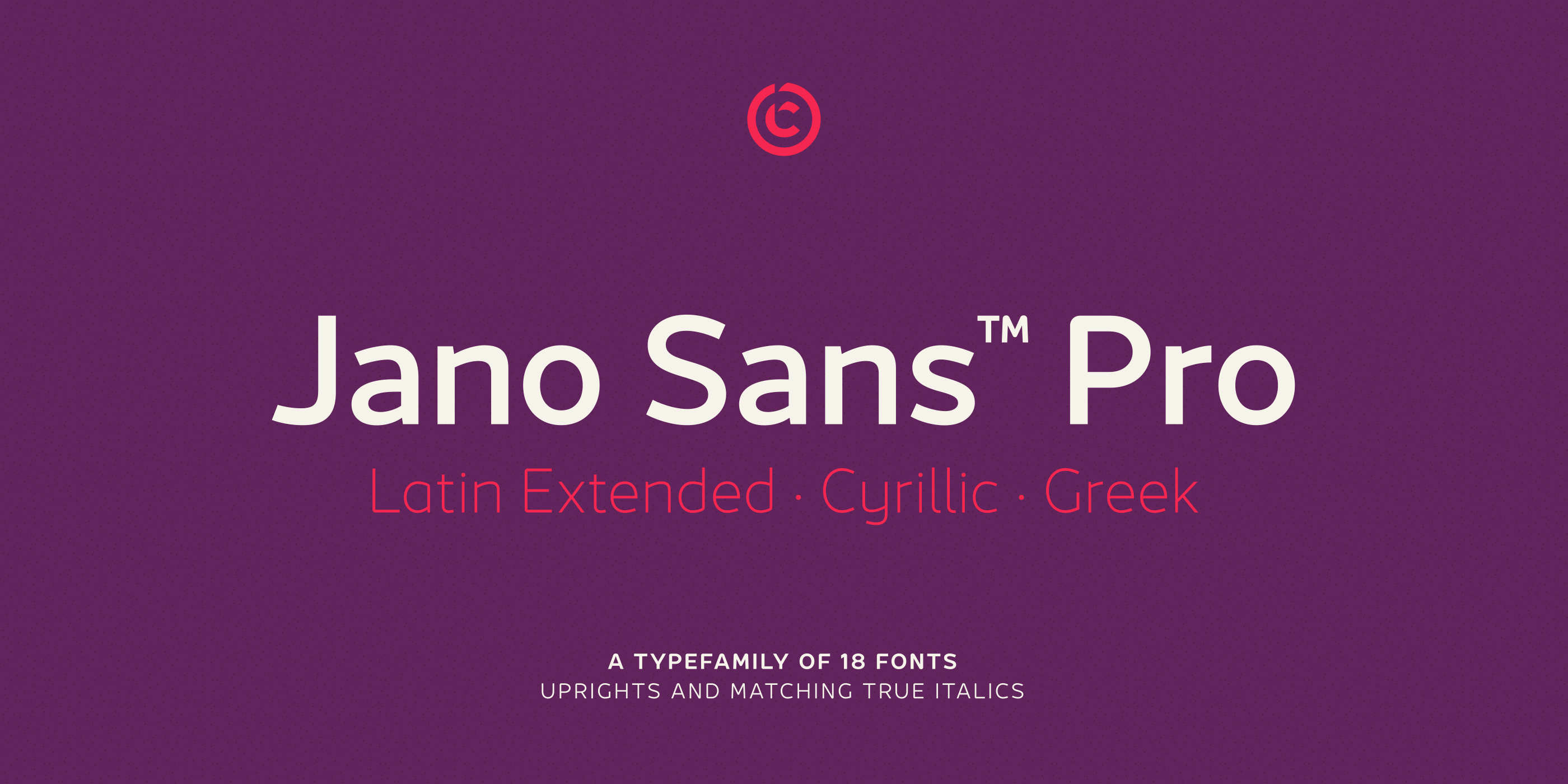 Ejemplo de fuente Jano Sans Pro Black Italic