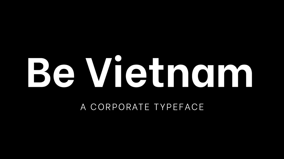 Ejemplo de fuente Be Vietnam ExtraBold