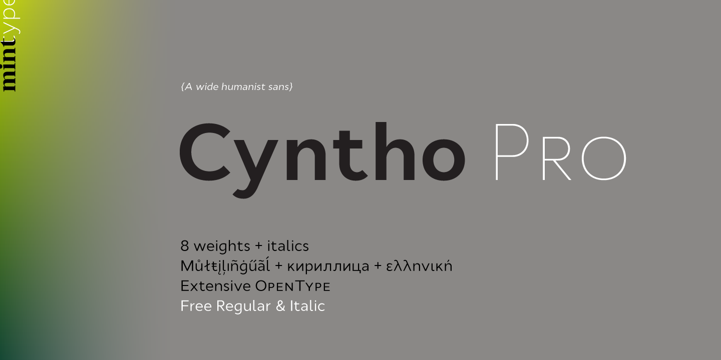 Ejemplo de fuente Cyntho