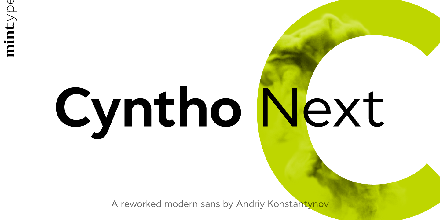 Ejemplo de fuente Cyntho Next