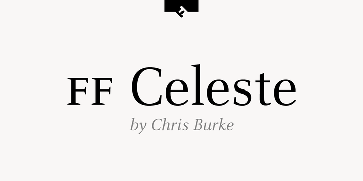 Ejemplo de fuente FF Celeste Italic