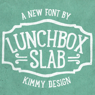 Ejemplo de fuente LunchBox Slab Regular