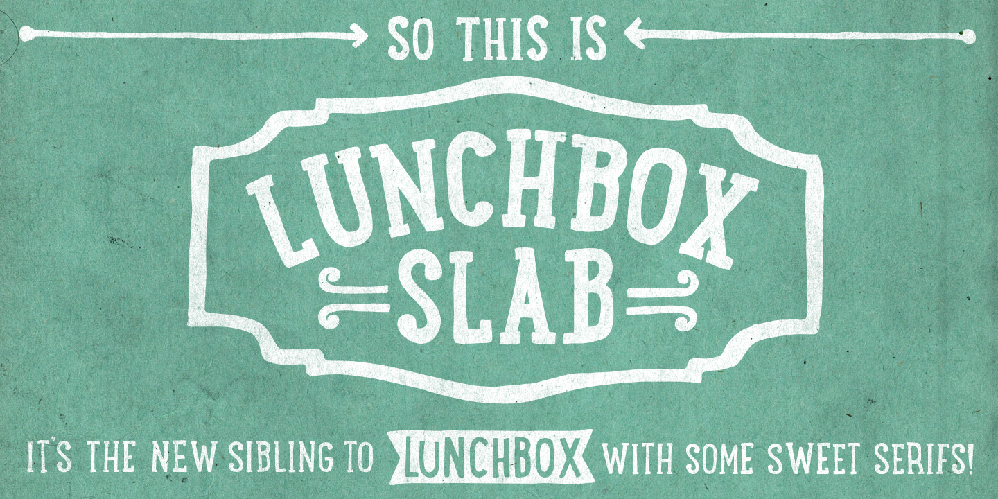Ejemplo de fuente LunchBox Slab Regular