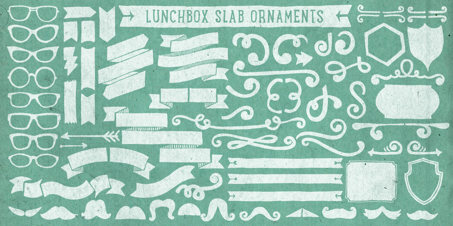 Ejemplo de fuente LunchBox Slab Bold