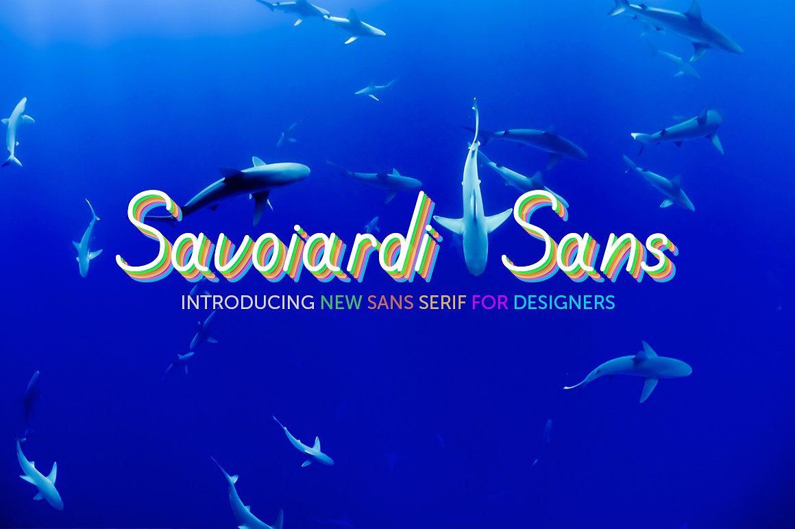Ejemplo de fuente Savoiardi Display Sans Regular